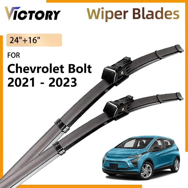 

Car Front Wiper Blades For Chevrolet Bolt EV EUV 2021 2022 2023 Accessories Natural Rubber Windshield Windscreen Window Brushes