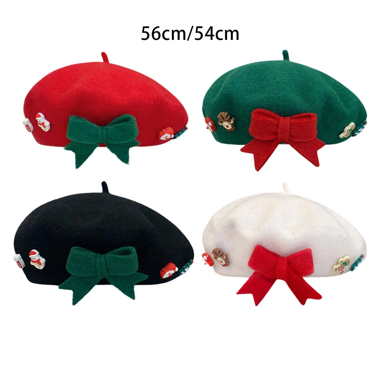 

Christmas Beret Hat Costume Hat Warm Winter Hat for Vacation Travel Outdoor