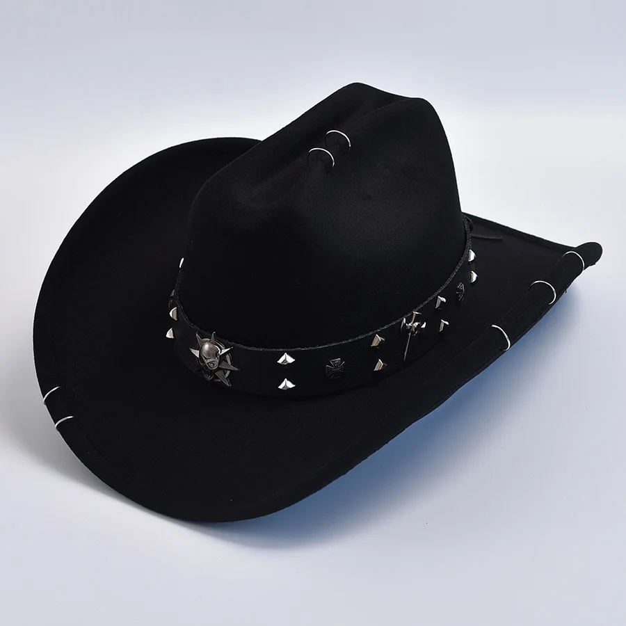 

Vintage Roll Brim Cowboy Hat for Men's Women Gentleman Lady Jazz Cowgirl Hat Cosplay Party Play Dress Hats