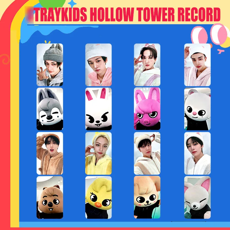 

8PCS Straykids avatar cards, Felix BangChan HYUNJIN photo cards, HOLLOW special bonus, SKZOO fan collection decorations gifts