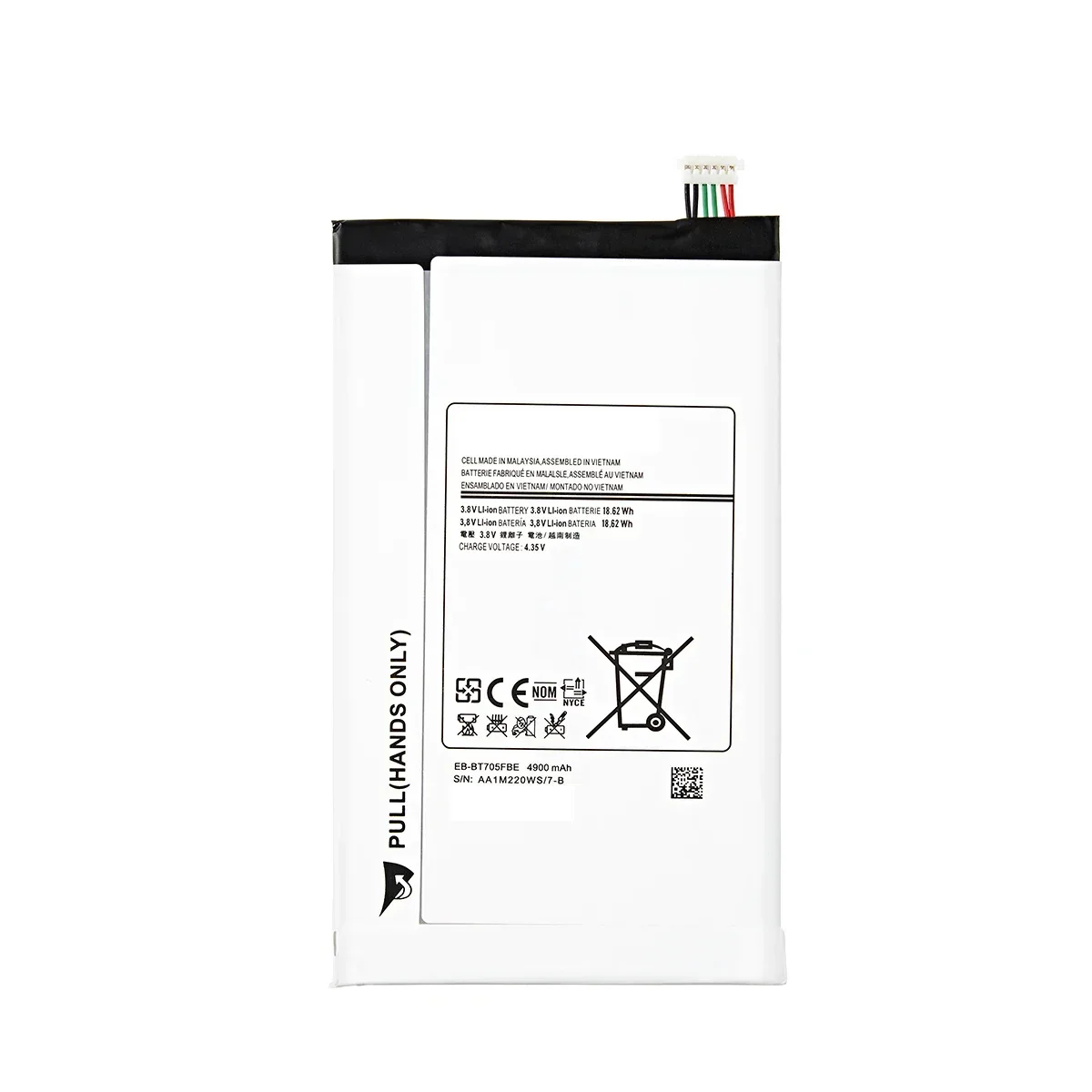 Brand New Tablet EB-BT705FBE EB-BT705FBC 4900mAh Battery For Samsung Galaxy Tab S 8.4 T700 T705 T700 T701 SM-T705