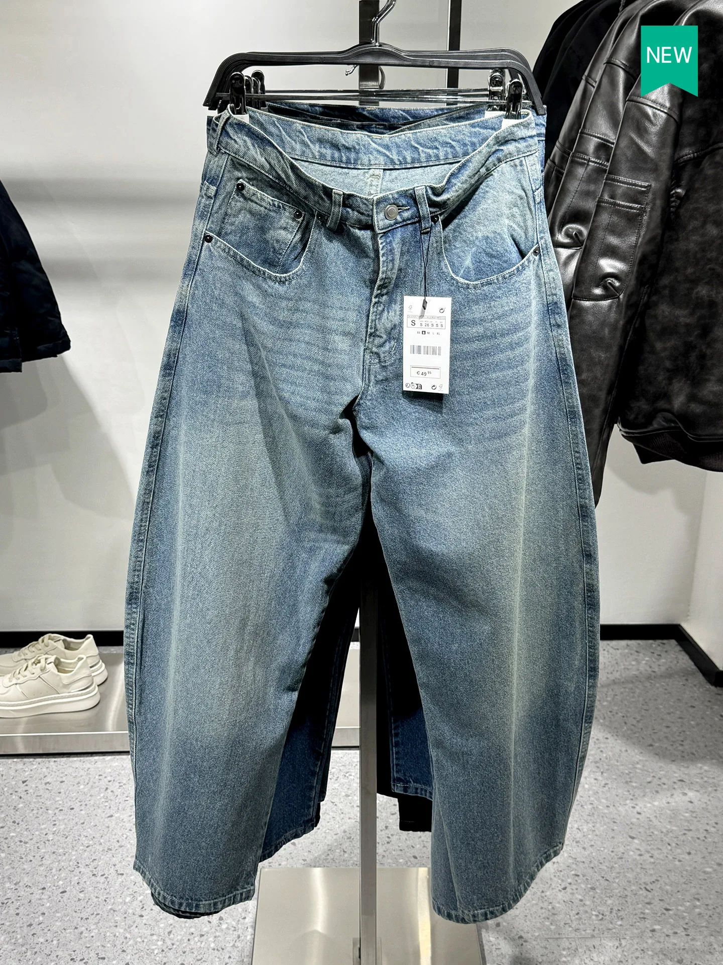 

Retro Waed Casual Wide Leg Jeans Loose Fit Men's Autumn New Sle Cotton Straight Cut Pants Comfortable Youth Faion