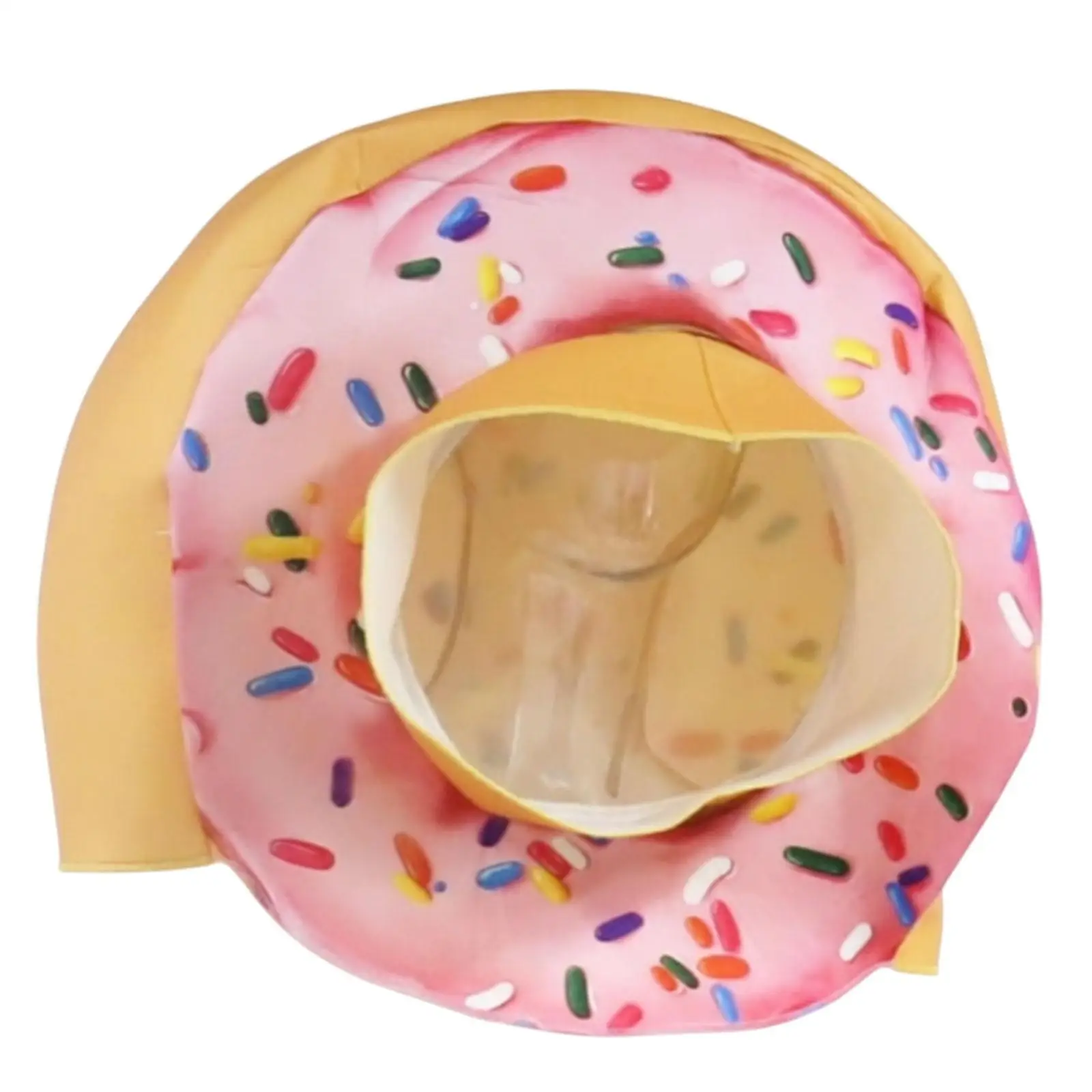 Donut Hat Cosplay Gift Cartoon Funny Headgear for Festival Performance Dress up