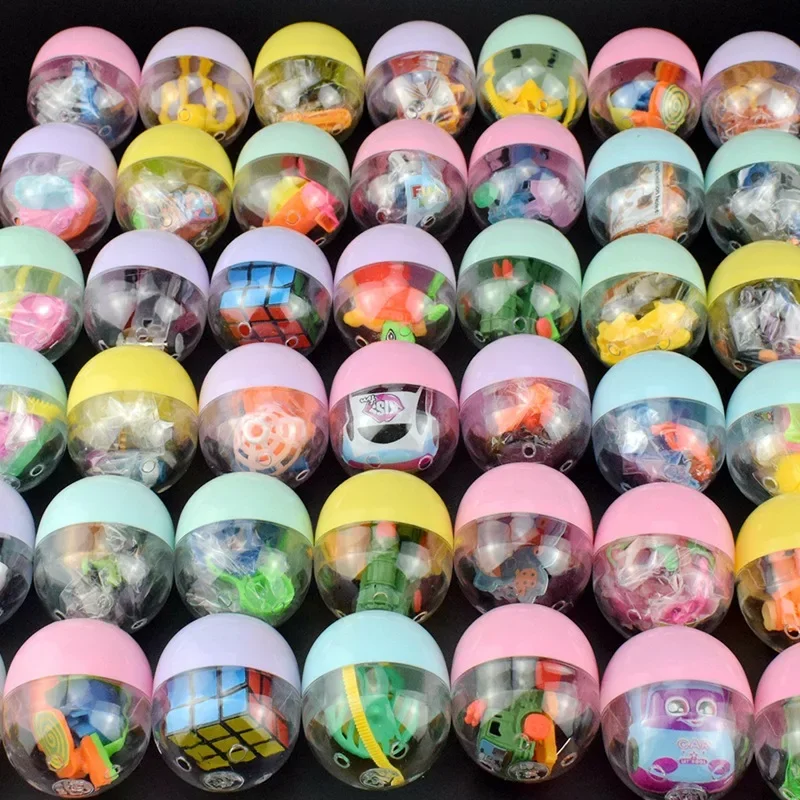 5/10er Pack 55mm Transparente Eierschalen-Mischspielzeuge Geburtstagsparty-Geschenke Preise Karnevalsparty-Geschenke