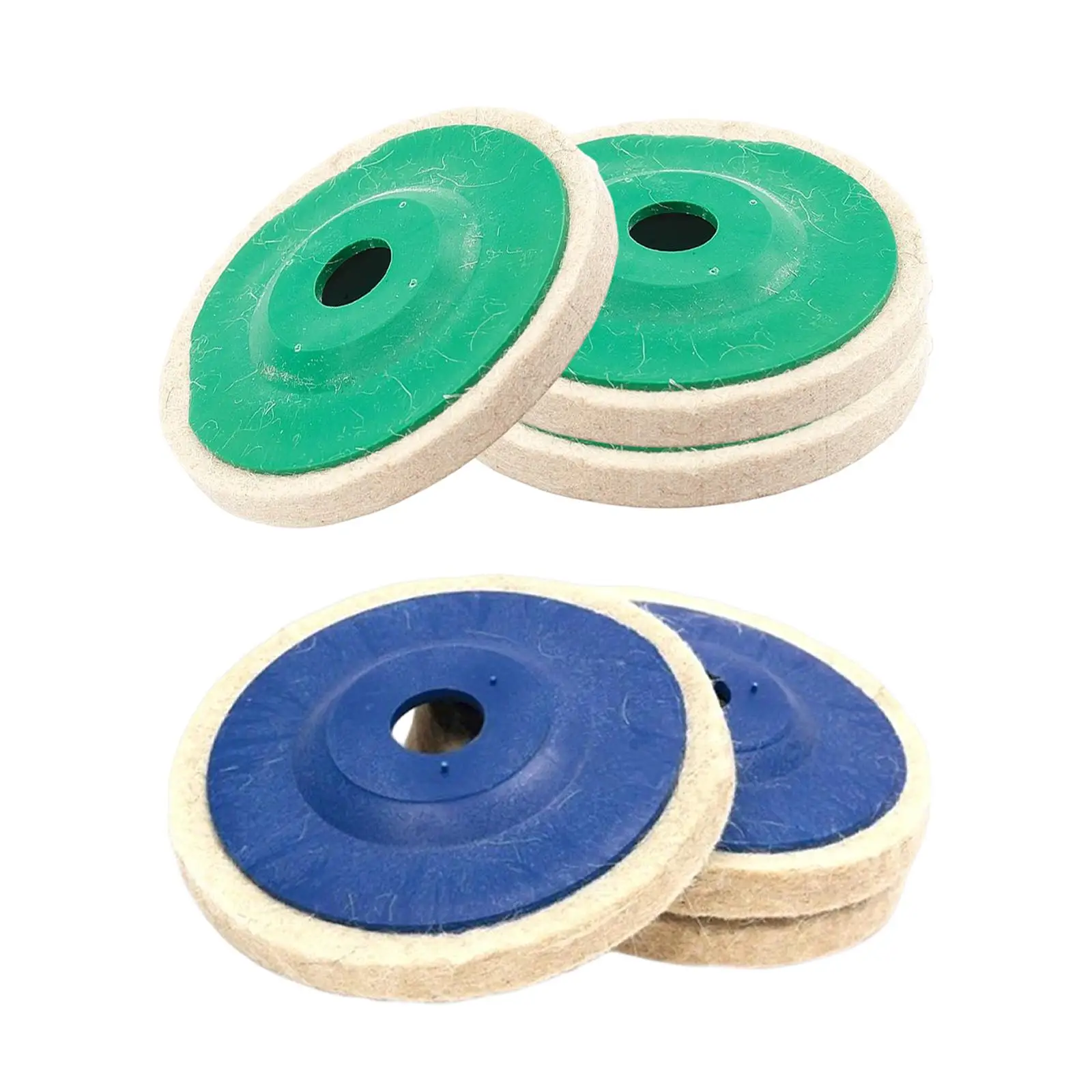 3Pcs Felt Polishing Buffing Wheel Disc Pad Angel Rotary Tool Cleaner Cleaning Supplies Floor Car Metals Glass