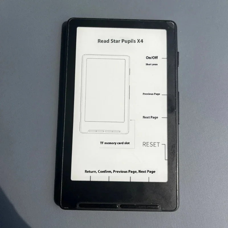 XTEINK X4 قارئ الكتب الإلكترونية المحمول شاشة 4.3 بوصة ضوء مغناطيسي رقيق حبر ورقي إلكتروني دقة 800x480 مجموعة كتب إلكترونية 220PPI