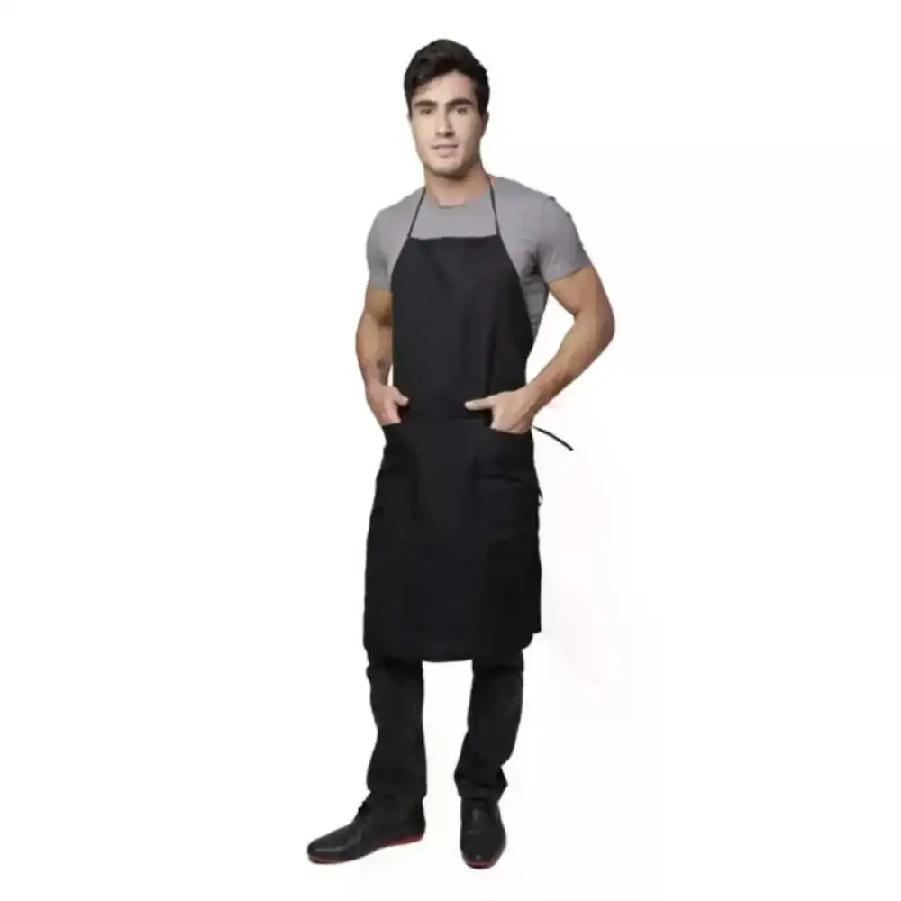 Black Oxford Apron C/Pocket 9343 Santa Clara