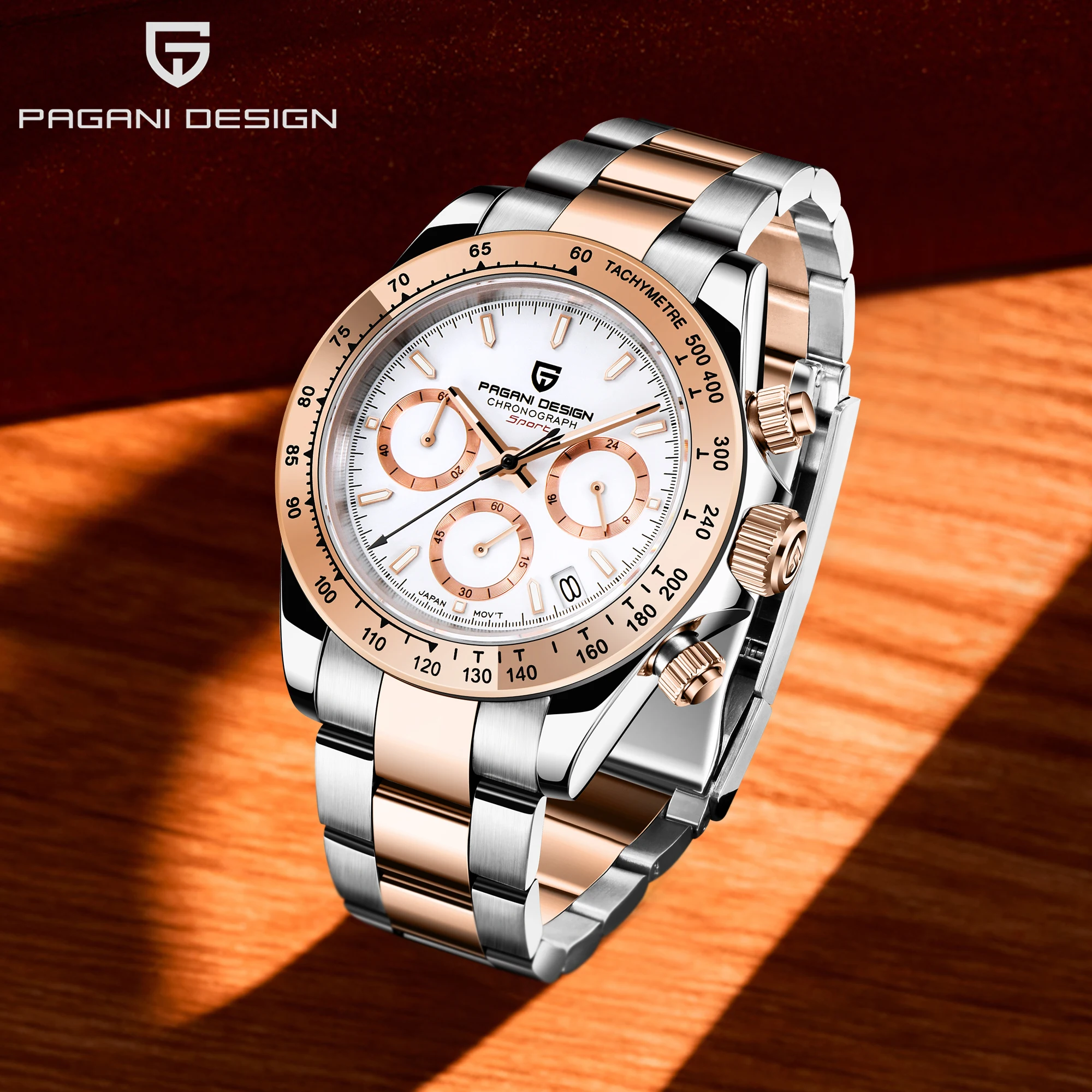 

PAGANI DESIGN Men's Watches Top Luxury Quartz Watch For Men Stainless Steel Waterproof Chronograph Wristwatch Sports Clocks 2025