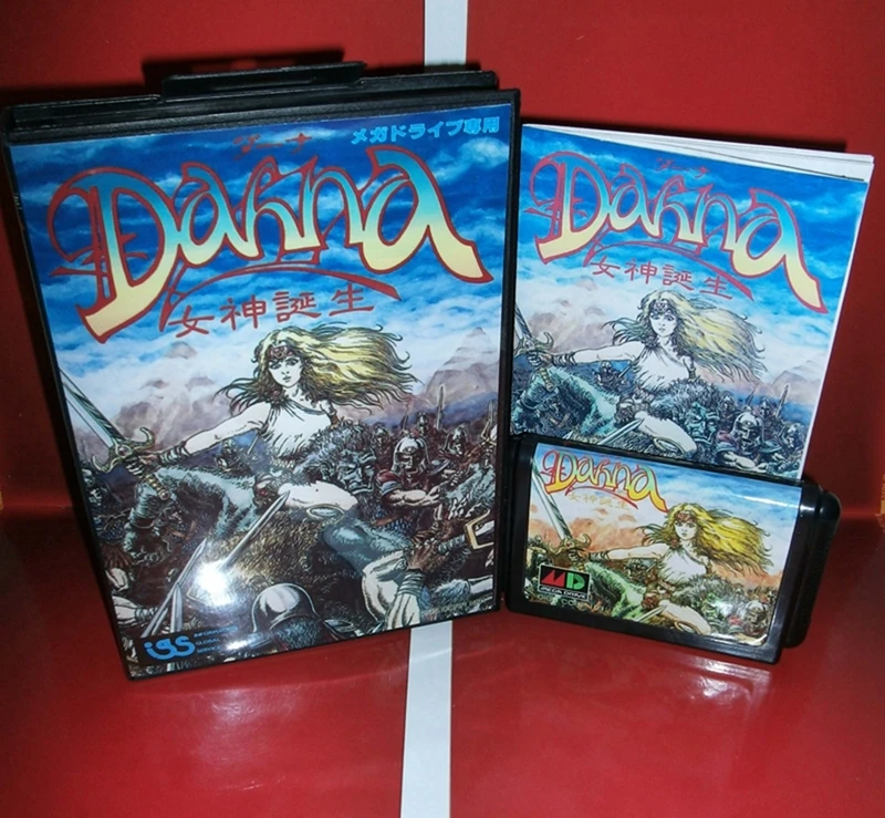 

Dahna with Box and Manual for 16 Bit Sega MD Game Cartridge Megadrive Genesis System