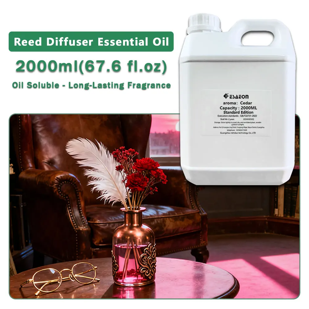 ESAEON Essential Oil - Vine Diffuser Replenishes Aromatic Oil, Aroma Reed Diffuser Oil, Cedar Marriott Hotel 2000ML (67.6 fl.oz)