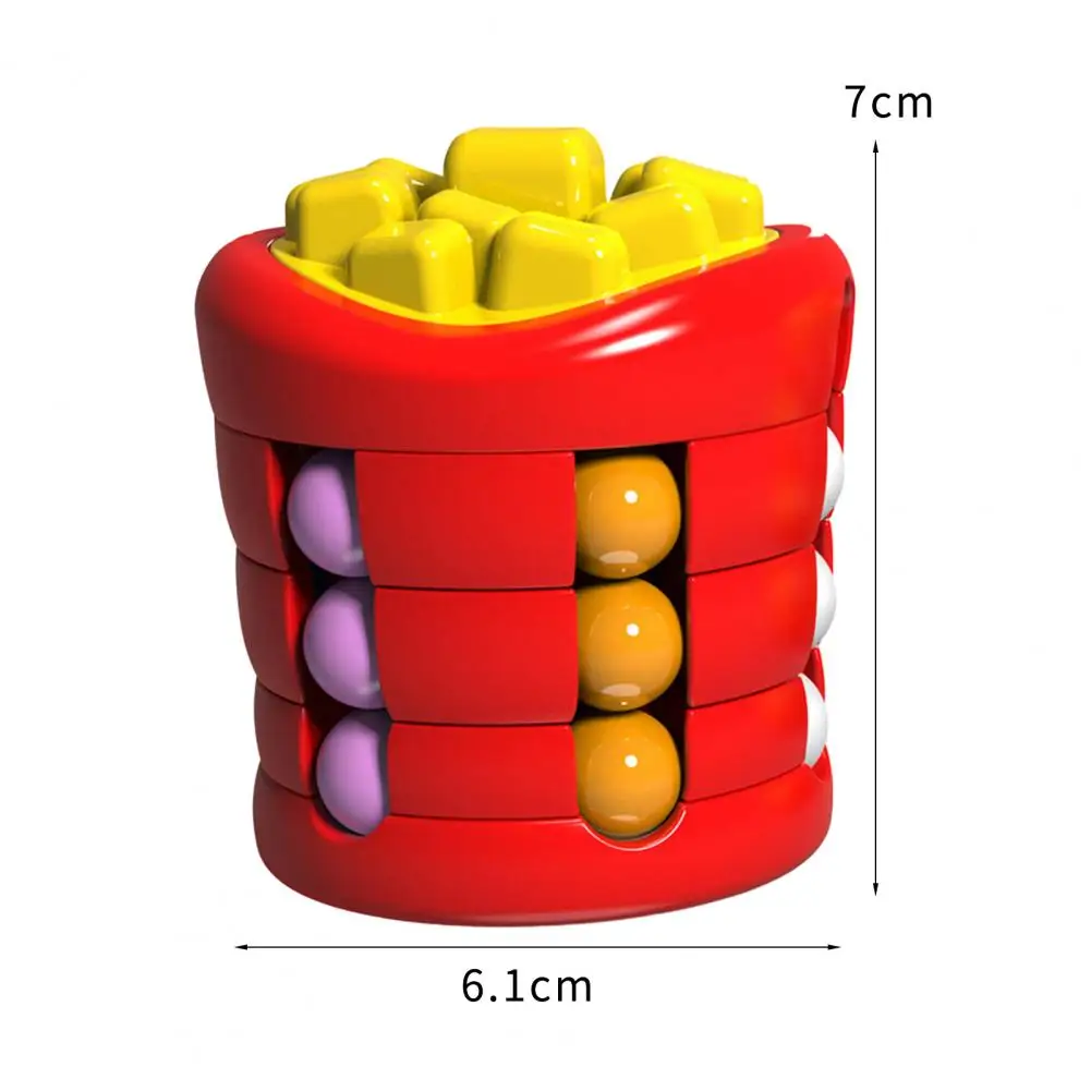 Fidget Spinner Bean Cube Palla da hamburger Puzzle rotante Giocattolo antistress Giocattolo educativo sensoriale a mano Giocattolo per esercizi cerebrale