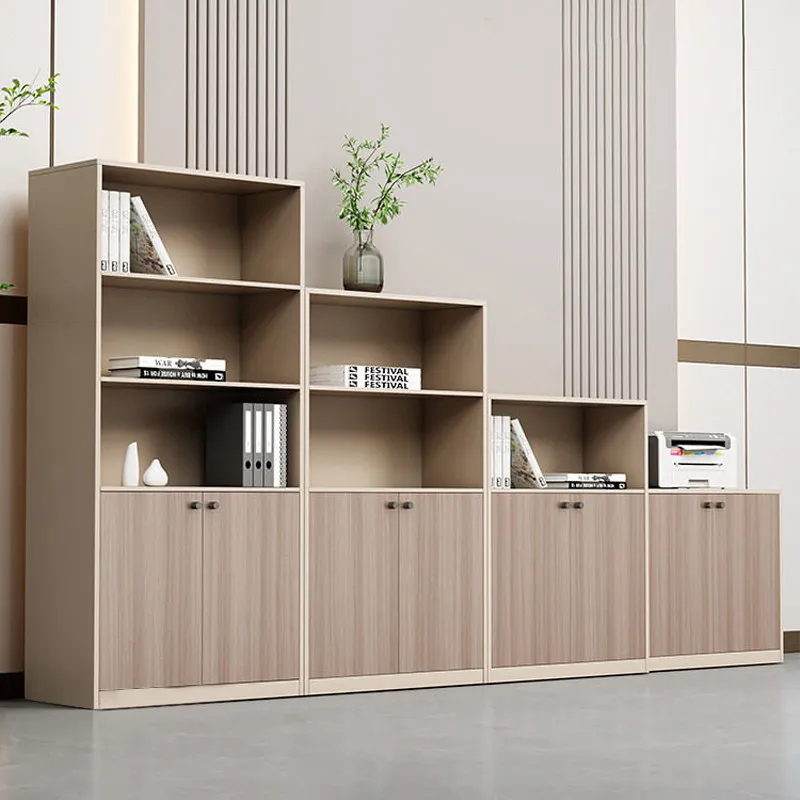CX simple modern office, locker against the wall, printer base office low cabinet