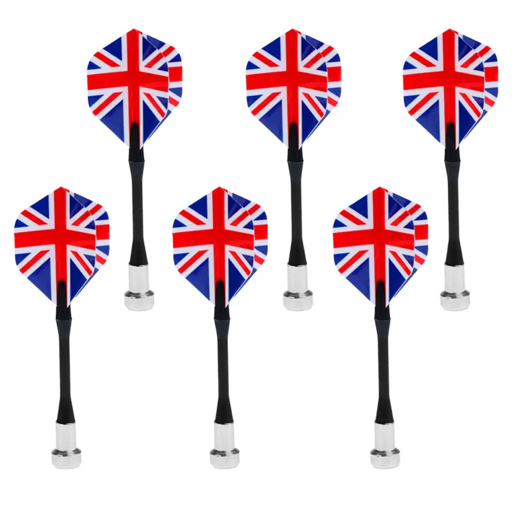 Magnetic Dart Replacement Set Safety Plastic Flight Metal Pointed Darts for Electronic Shield Dart Game Practice