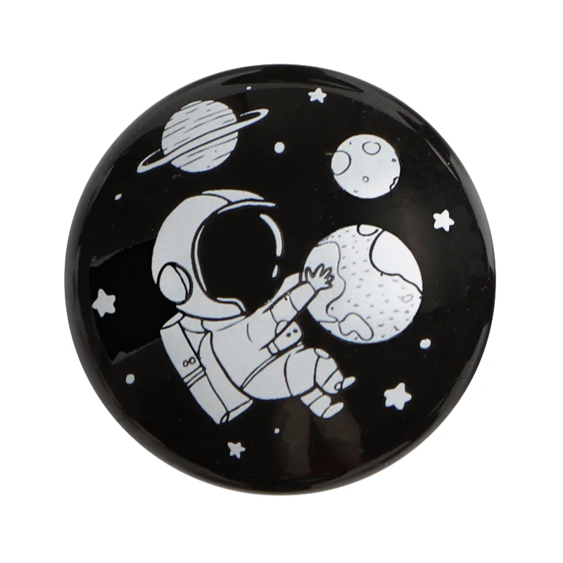 1 pack Furniture Handles Fantasy Boy Space Decor Pulls Knobs for Kids Cabinet & Doors Modern Art Deco Astronaut-Themed