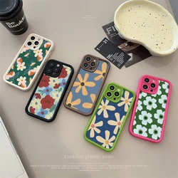 Flower Phone Case For iPhone 15 14 Plus 11 Pro Max 13 12 Mini XR X XS Soft Cover Fundas