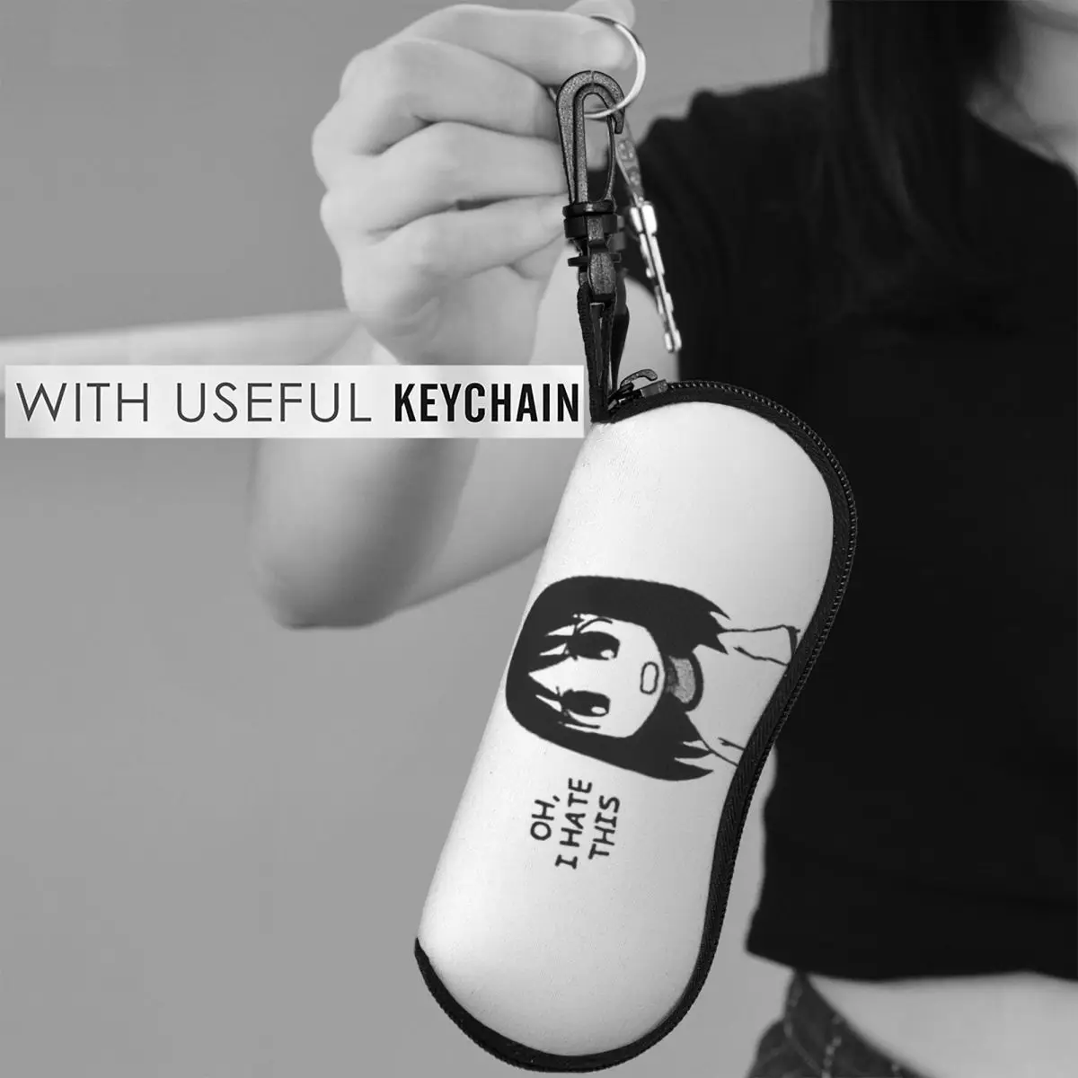 古い - プロフィールを確認してください。あずまんが大王 大阪 春日部 春日部 アユム カスガ シェル メガネケース サングラスボックス 女性 男性 ソフト眼鏡バッグ ポーチ