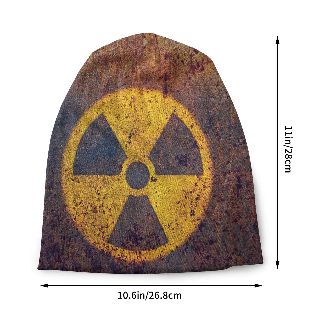 Atomic Radioactive Skullies Beanies Outdoor Hats Radioactive Thin Bonnet Hipster Caps Men Women's Earmuffs