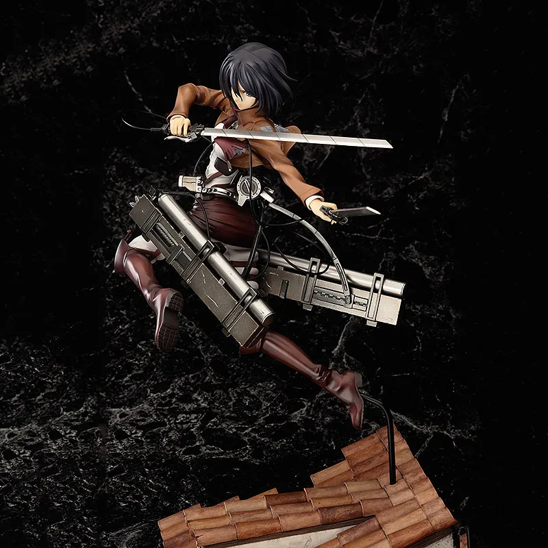 Genuine Original GSC Attack on Titan Mikasa·Ackerman PVC 1/8 28CM Action Anime Figure Collectible Model Dolls Statuette Ornament