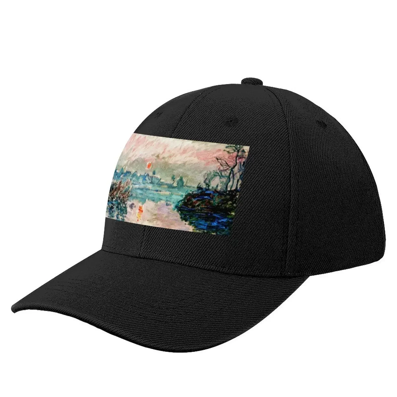 

Claude Monet's 'Soleil couchant sur la Seine à Lavacourt' Baseball Cap Vintage summer hat Baseball For Men Women's