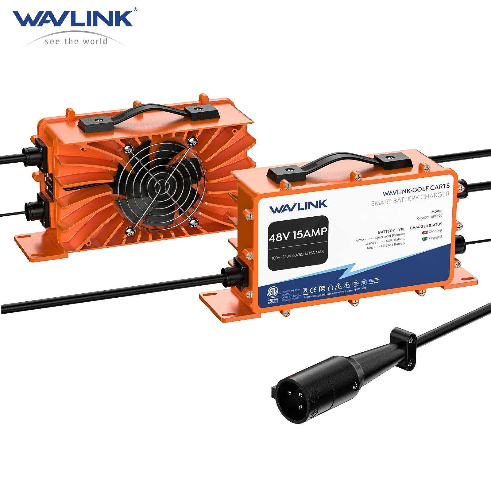 Pwm Charge Controller - WAVLINK 골프 카트용 스마트 배터리 충전기