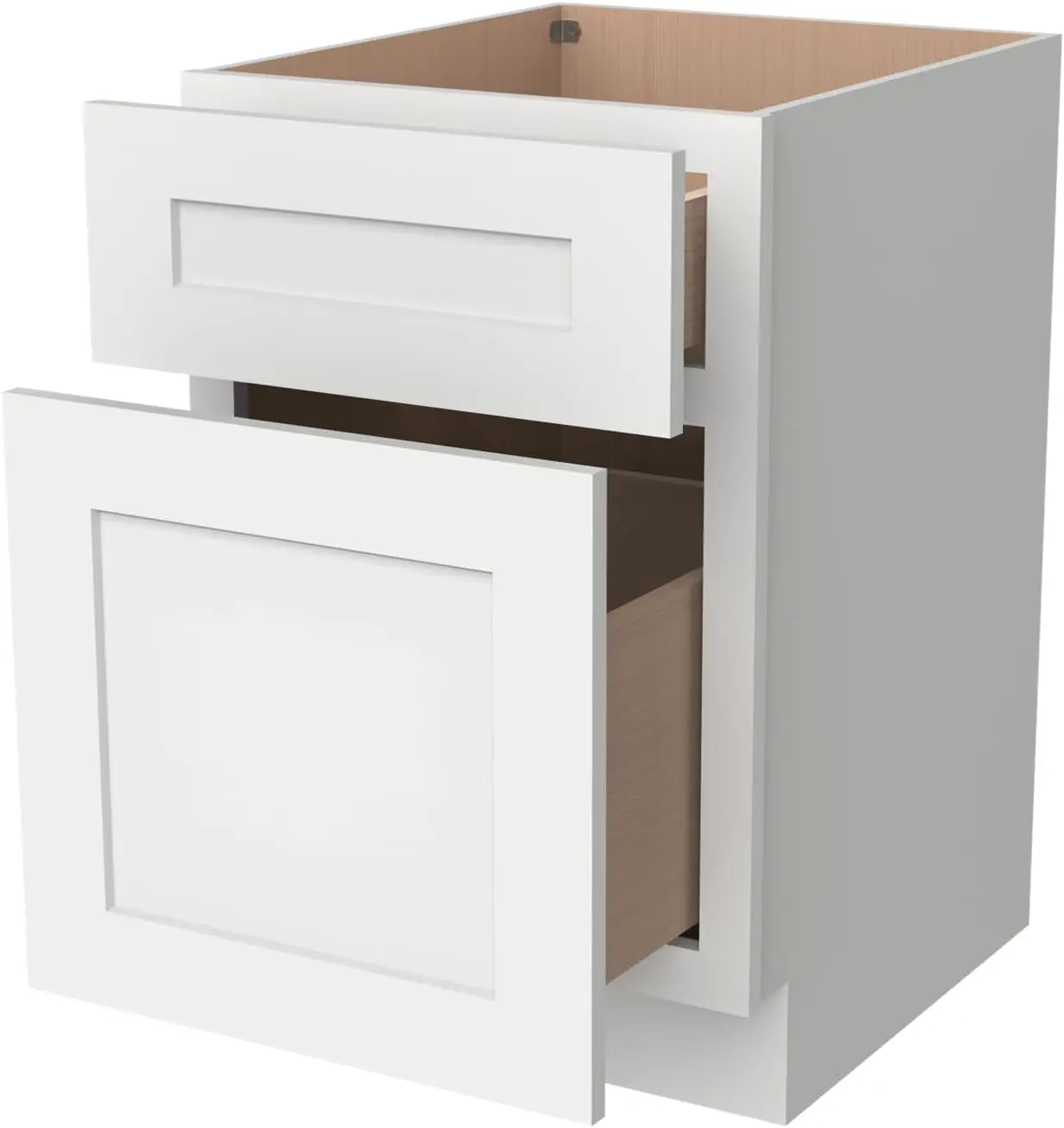 Rta Solid Wood File Cabinet With 2 Drawers, Desk Under-Table Wooden File Cabinet, Suitable For Bedside Or Freestanding File