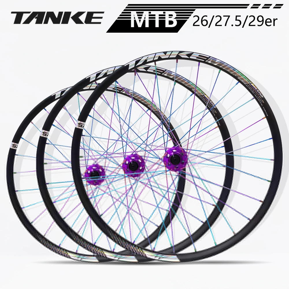 

Колесная пара TANKE MTB 26 27,5 29er, колесные диски для велосипеда с рамой, быстросъемные колеса HG 28 32 отверстия, втулки 135/142 мм, дисковые тормоза, велосипедная оправа