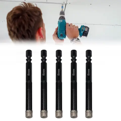 100PCS 고품질 HSS 스트레이트 생크 트위스트 드릴 0.5/0.6/0.7/0.8-2.0mm 호두 vajra bodhi 진주 비즈 펀치 작은 작은 비트 Best5 10 코어 드릴 비트 세트, 진공 브레이징 다이아몬드 구멍 톱 키트, 도자기 타일 세라믹 대리석 벽돌 육각 섕크, 건식 또는 습식, 6mm, 8mm, 5 개