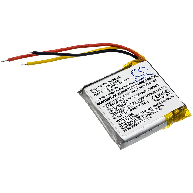 Batterie de remplacement CS pour JBL, E45BT, E55BT, Cloest Elite 300, Cloest Elite E45BT, Cloest Elite E55BT, Live 650BT NC