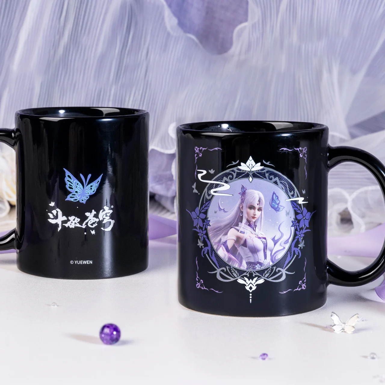 Battle Through The Heaven Fights Break Sphere Xiao Yixian Anime Color-changing Ceramic Cup Manga Role Gift