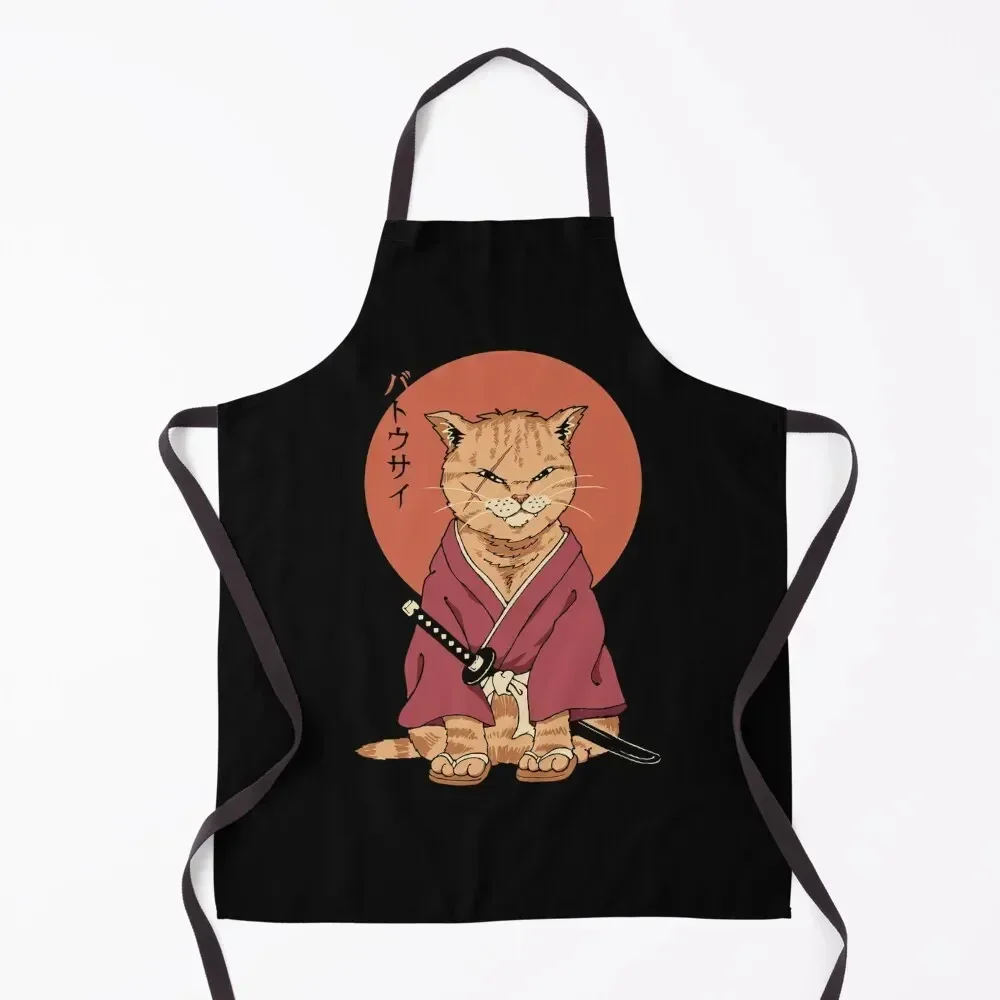 

Neko Battousai Apron kitchen clothes for men Customizable Woman Novelties Kitchen And Home barber men Apron