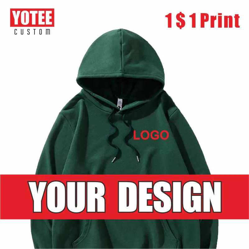 YOTEE Men's Women's Anime Cotton Pullover LOGO Custom Embroidery Printing Hat Jacket Sweatshirt Clothing Outer Cosplay Costume