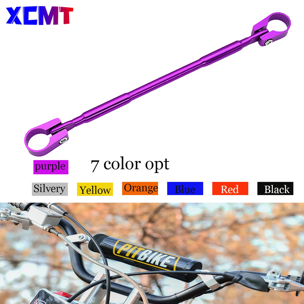 

CNC Aluminum Motorcycle Accessories Universal Handle Bar Steering Strength Lever Balance Cross Lever 7/8" 22mm Handlebar