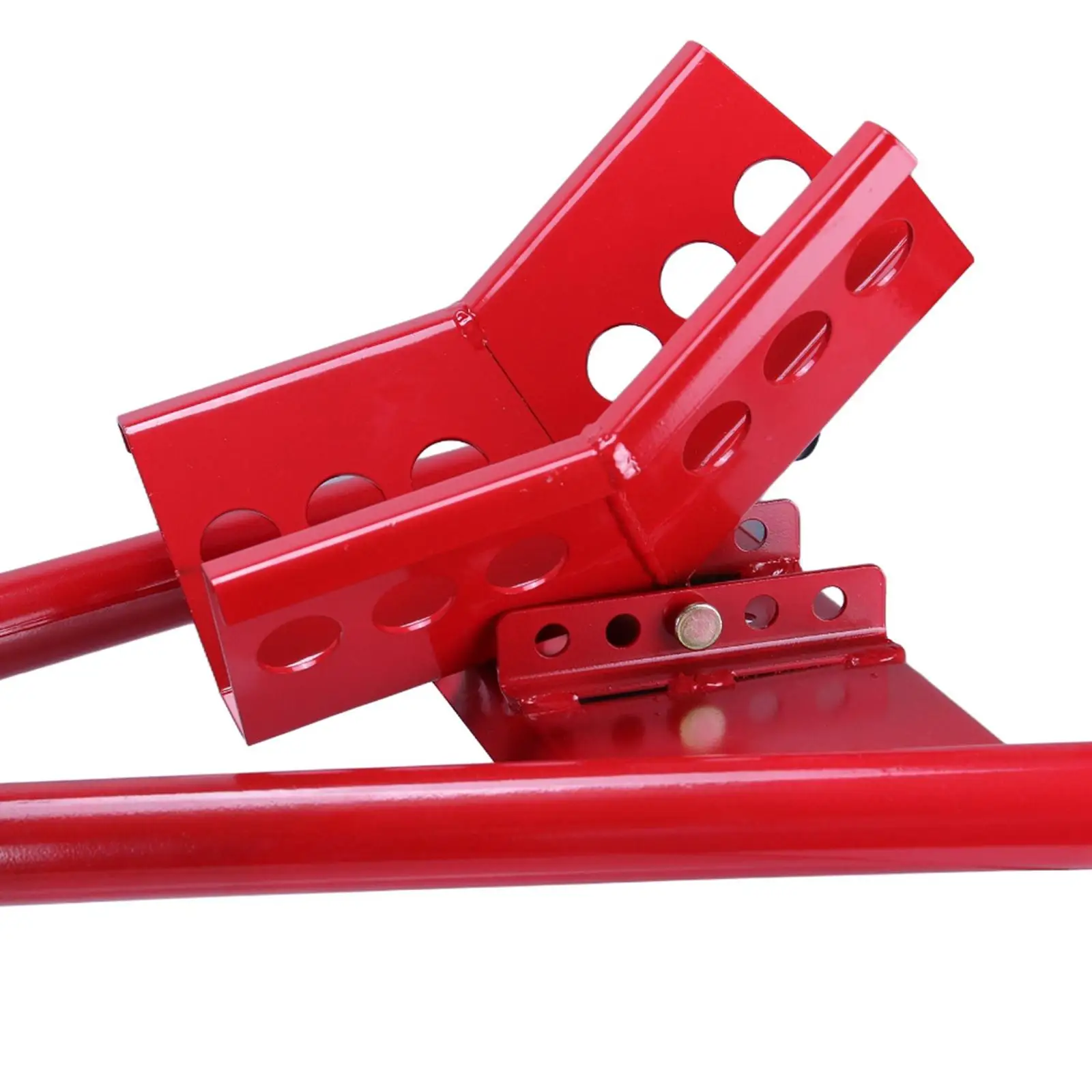 

Motorbike Front Tire Chock Stand Durable Steel Sturdy Adjustable Stable Parking for Motorcycle Trailers Accessories