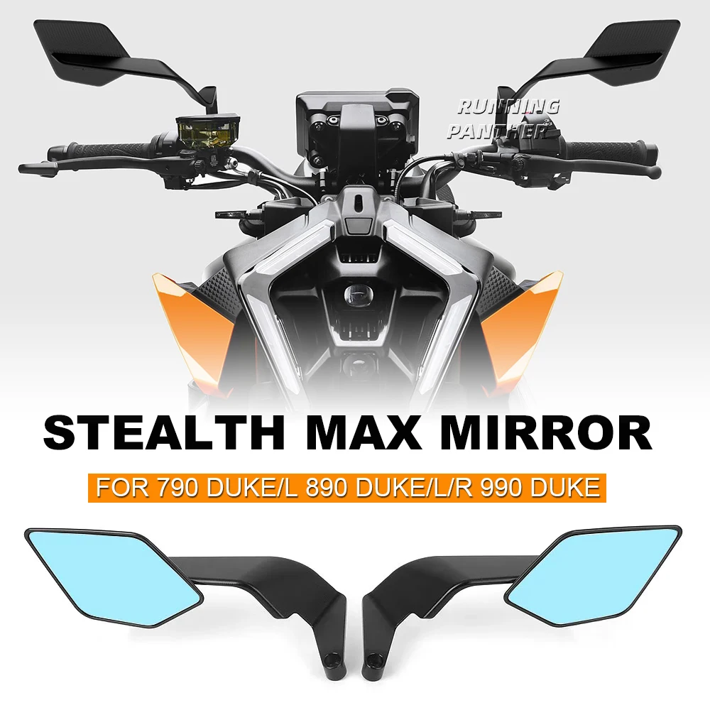 

NEW For DUKE 790 890 990 Mirrors Stealth Max Mirrors Sports Winglets Mirror Adjustable Kit 790Duke L 890Duke R 990Duke