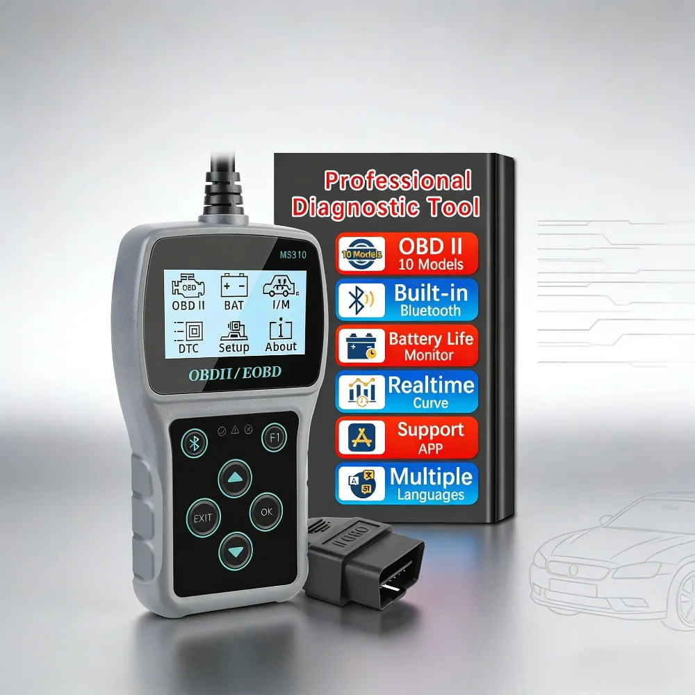 VESSTEK Multi-language OBD2 Scanner MS310 Car Diagnostic Scan Tool Check Engine Fault Code Reader Clear Erase Codes