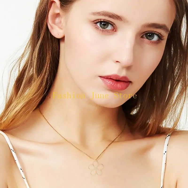 N5KA 10/20 Pack Flower Charm Hollowed-out Petals Alloy Material for Jewelry Crafting