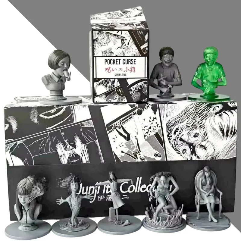 

Коллекционная фигурка-сюрприз Ito Runji Curse Horror Comic: случайная модель, аниме-персонаж, портативная коллекционная игрушка, украшение, подарок для детей