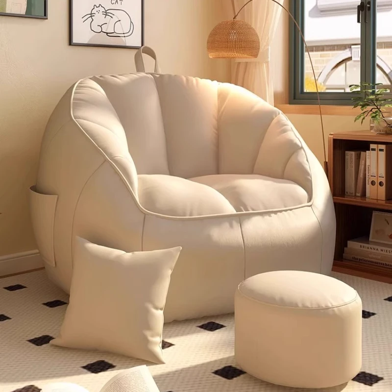 

Single Lazy Luxury Bean Bag Sofas Living Room Beanbag Recamera Bean Bag Sofas Floor Giant Corner Pouffe Chambre Rattan Furniture