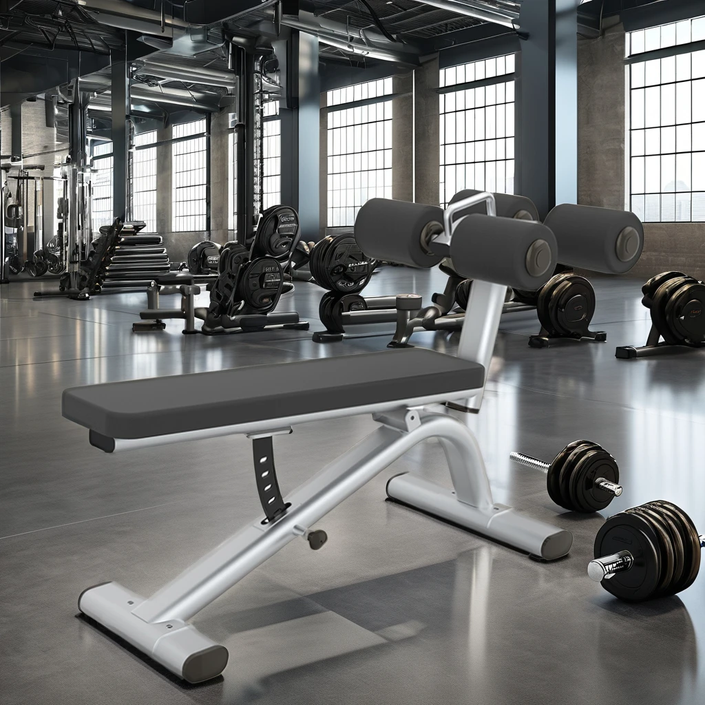 

Professional Commercial Sit up Bench Gym Fitness Equipment Adjustable Abdominal Bench