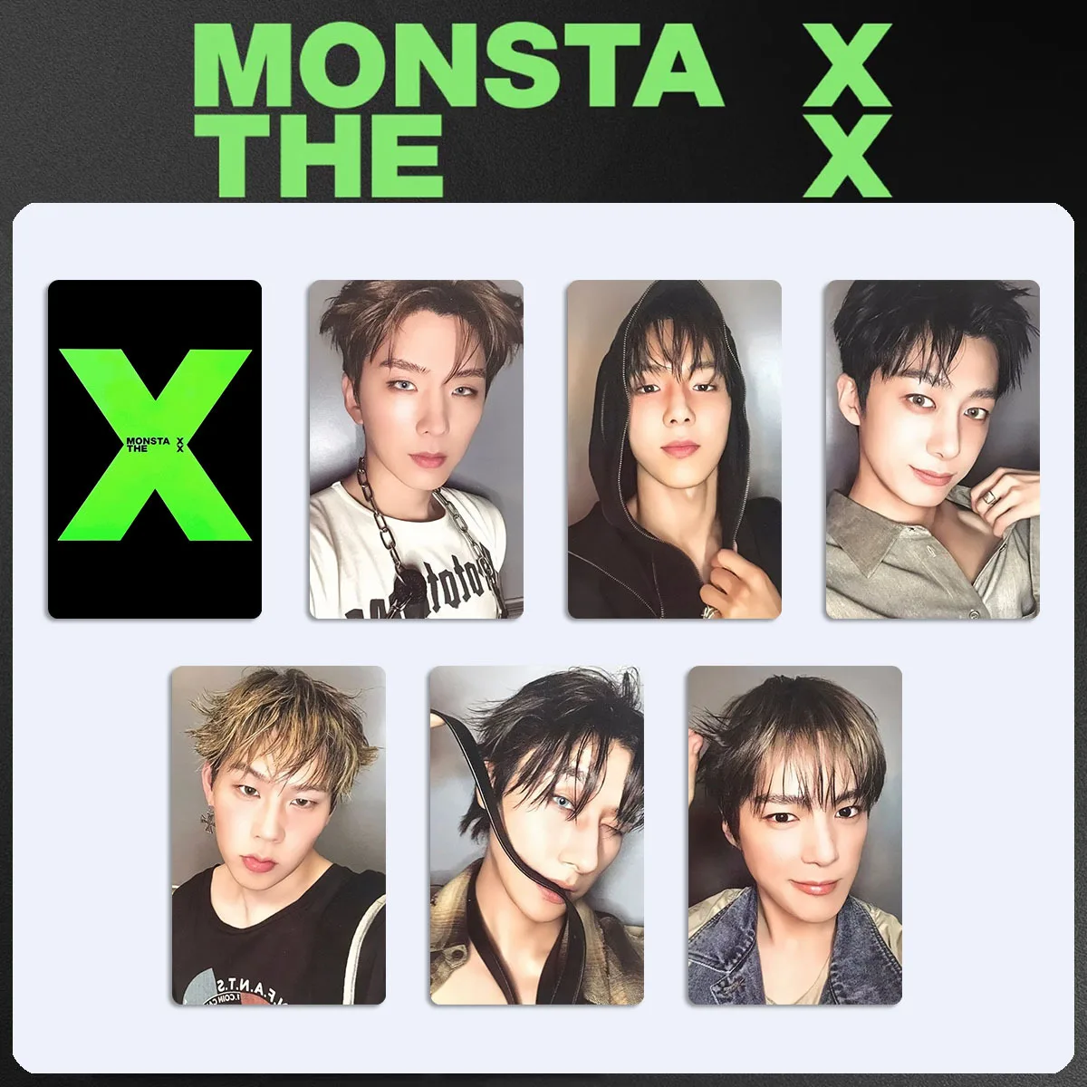 6Pcs/Set Idol Boy Monsta X New Album UNFOLD Periphery Lomo Cards