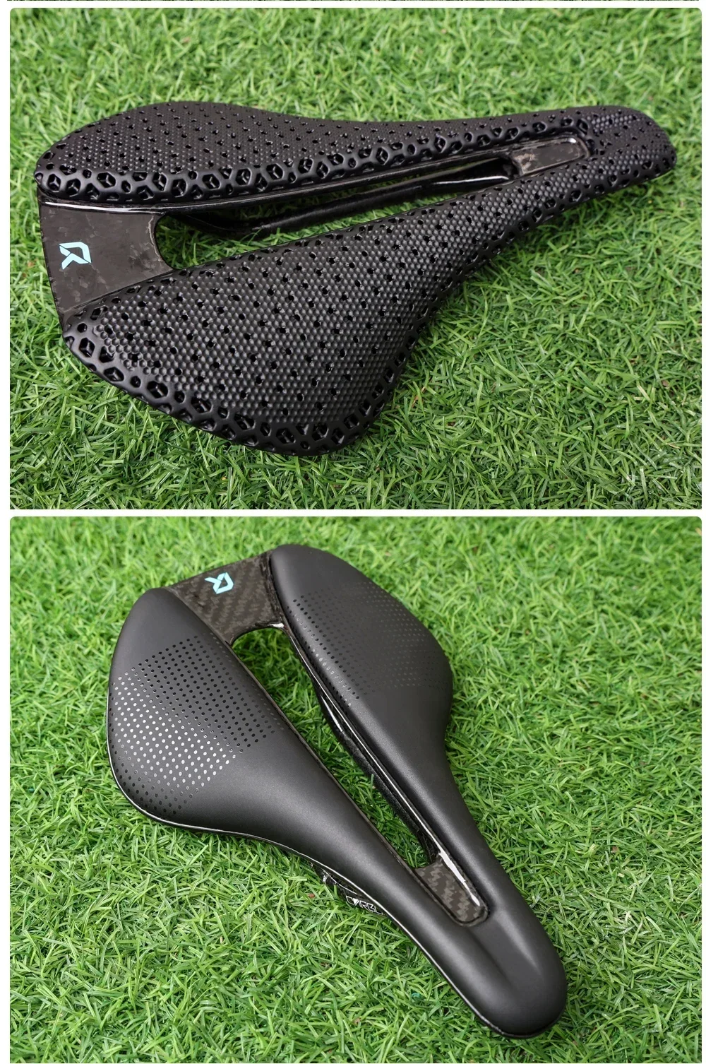 RYET Vollcarbon 3D-Gedruckter Fahrradsattel Breit 120g 155/152mm 7*9 Fahrradsitz EVA Sattel Triathlon Rennrad MTB Radsitz – Detail 23