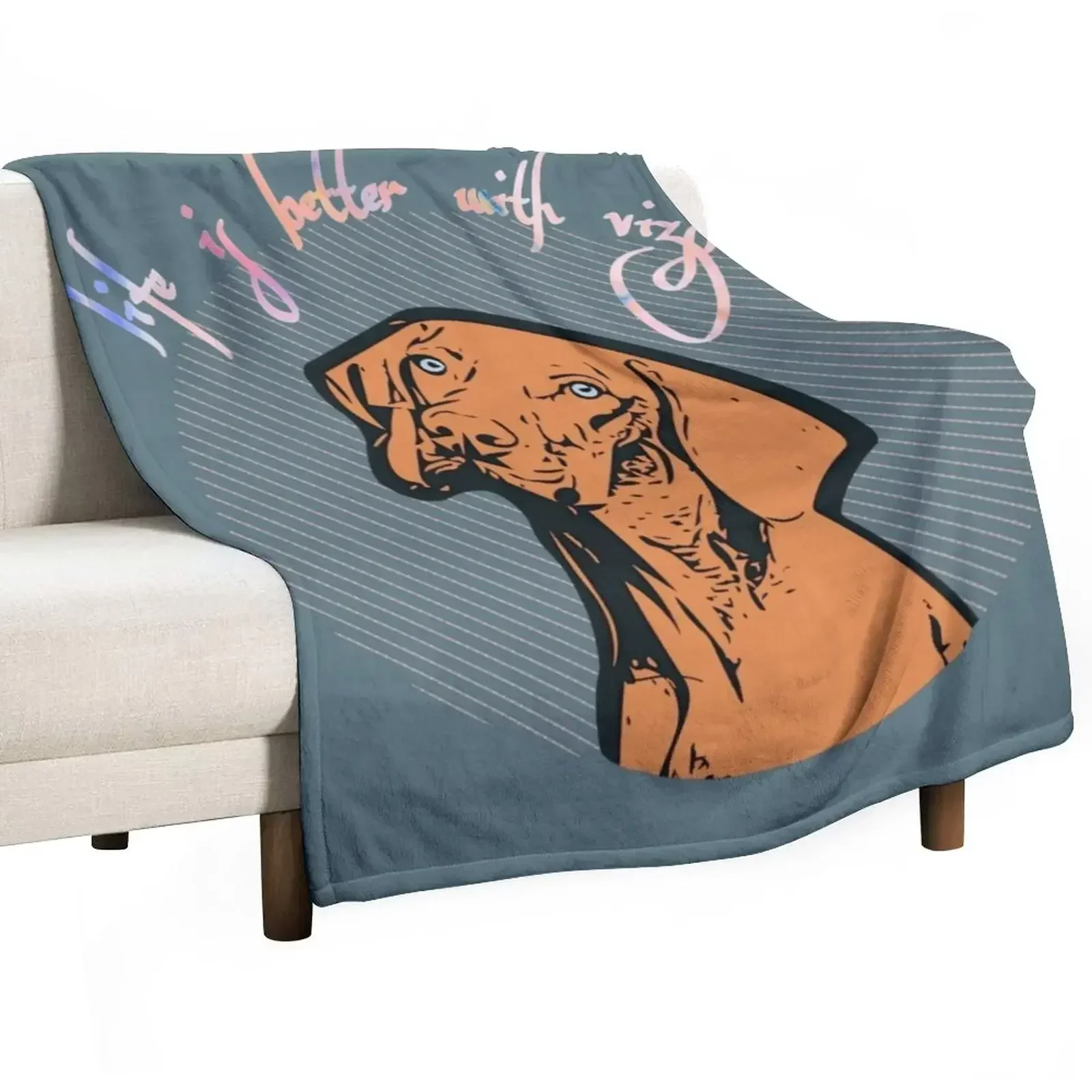 

Hungarian Vizsla Pointer Dog Throw Blanket blankets ands blankets and throws Luxury Designer christmas gifts Blankets