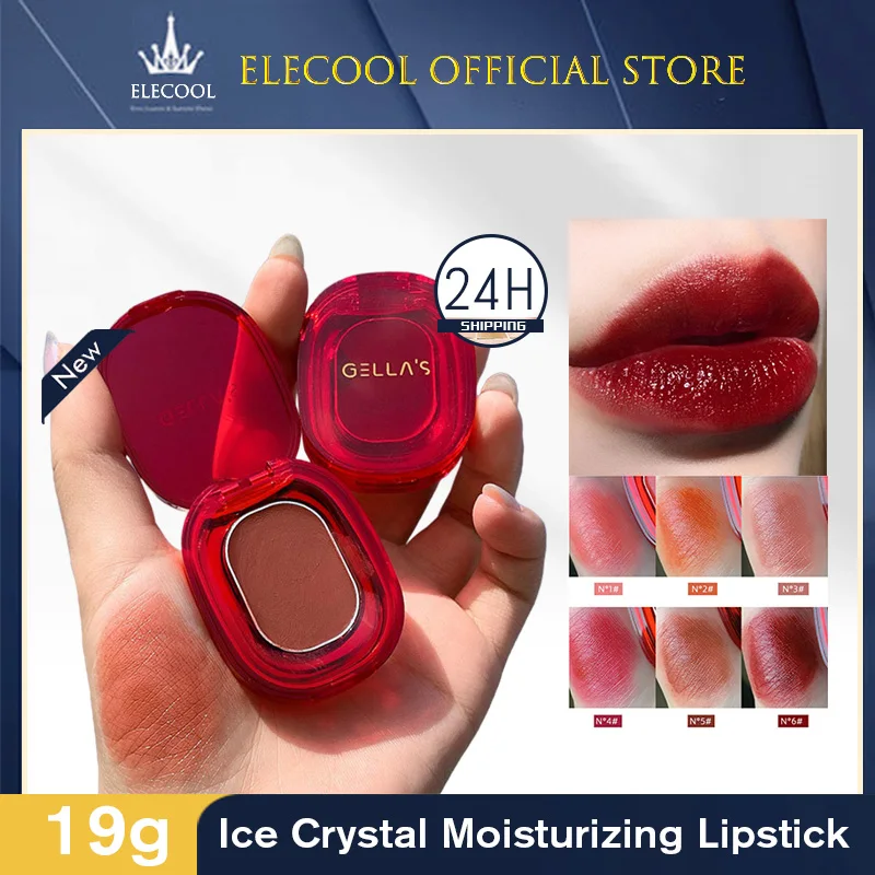 Lip Balm Moisturizing Lip Glaze Ice Crystal Beauty Health Velvet Matte Lip Glaze Lip Tint Mud Lipstick 6 Colors Cosmetics