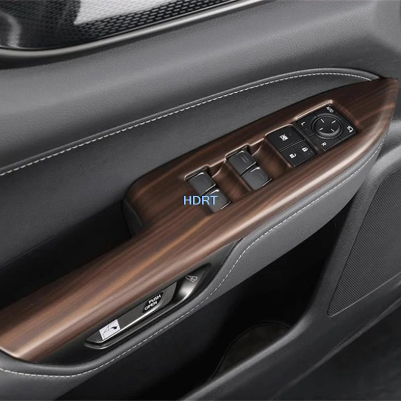 Car Style Gear Shift Window Control Panel Vent Outlet Steering Wheel Peach Wood Interior For Lexus NX NX260 NX350 NX400h 2022 +