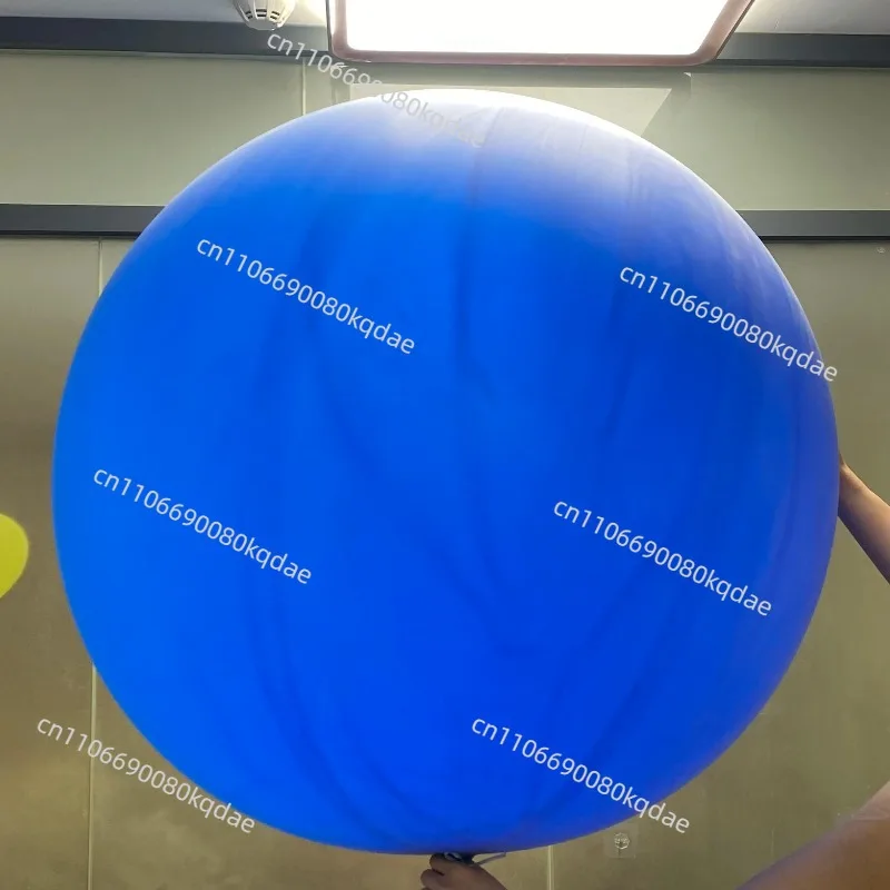 72 Inch 100g Round Latex Balloon, Large Blue Ball for Outdoor Ceremony & Large‑Scale Event Decoration