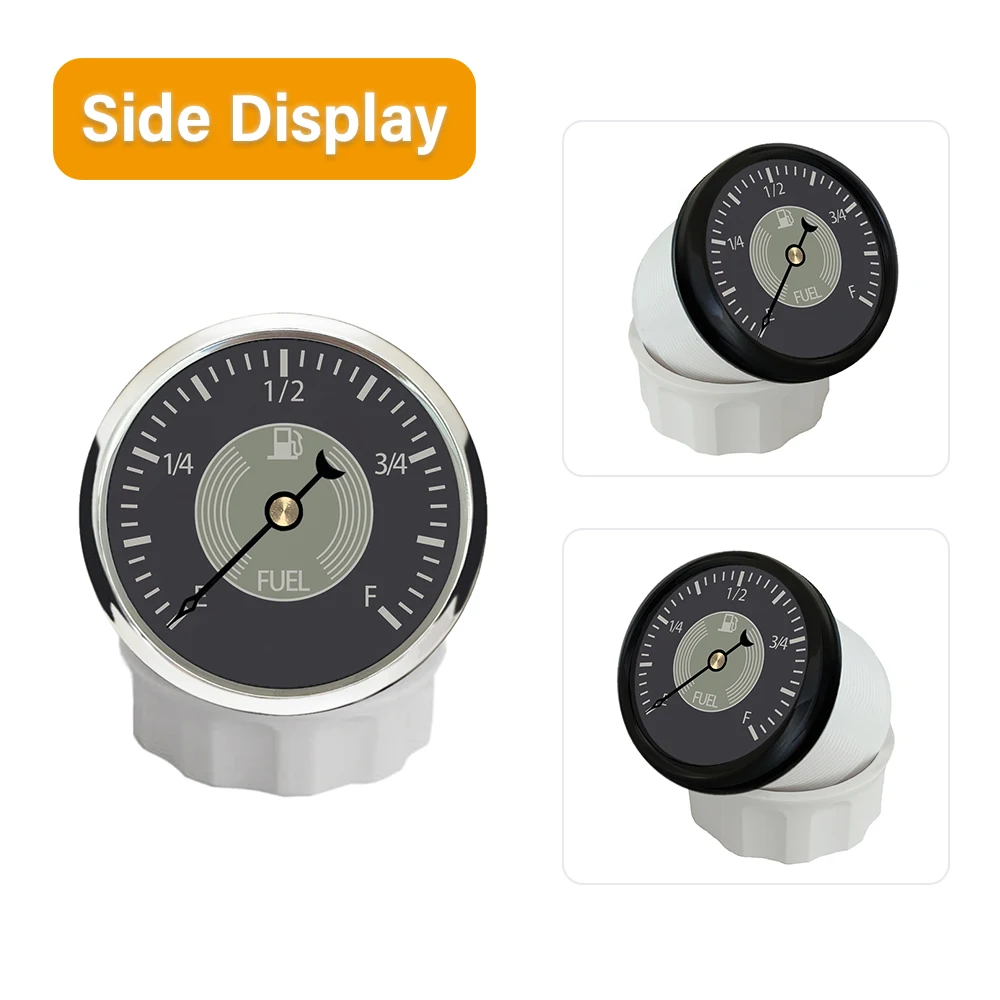 

Popular 52mm Fuel Level Gauge 0-190ohm Signal with Red/Yellow Backlight for Truck Ships Universal 9-32V Waterproof