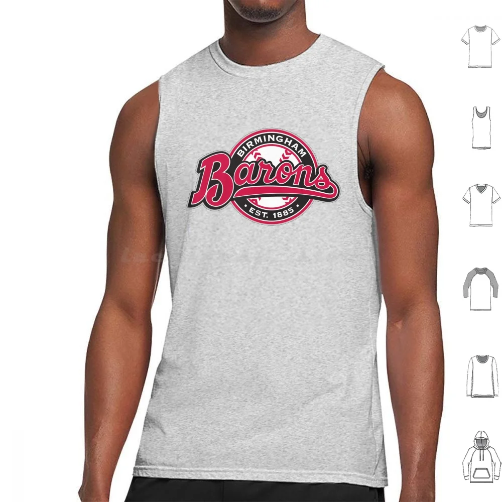 Birmingham Barons Icons Tank Tops Print Cotton Birmingham Barons Birmingham Barons Team I Love Baseball Baseball Baseball