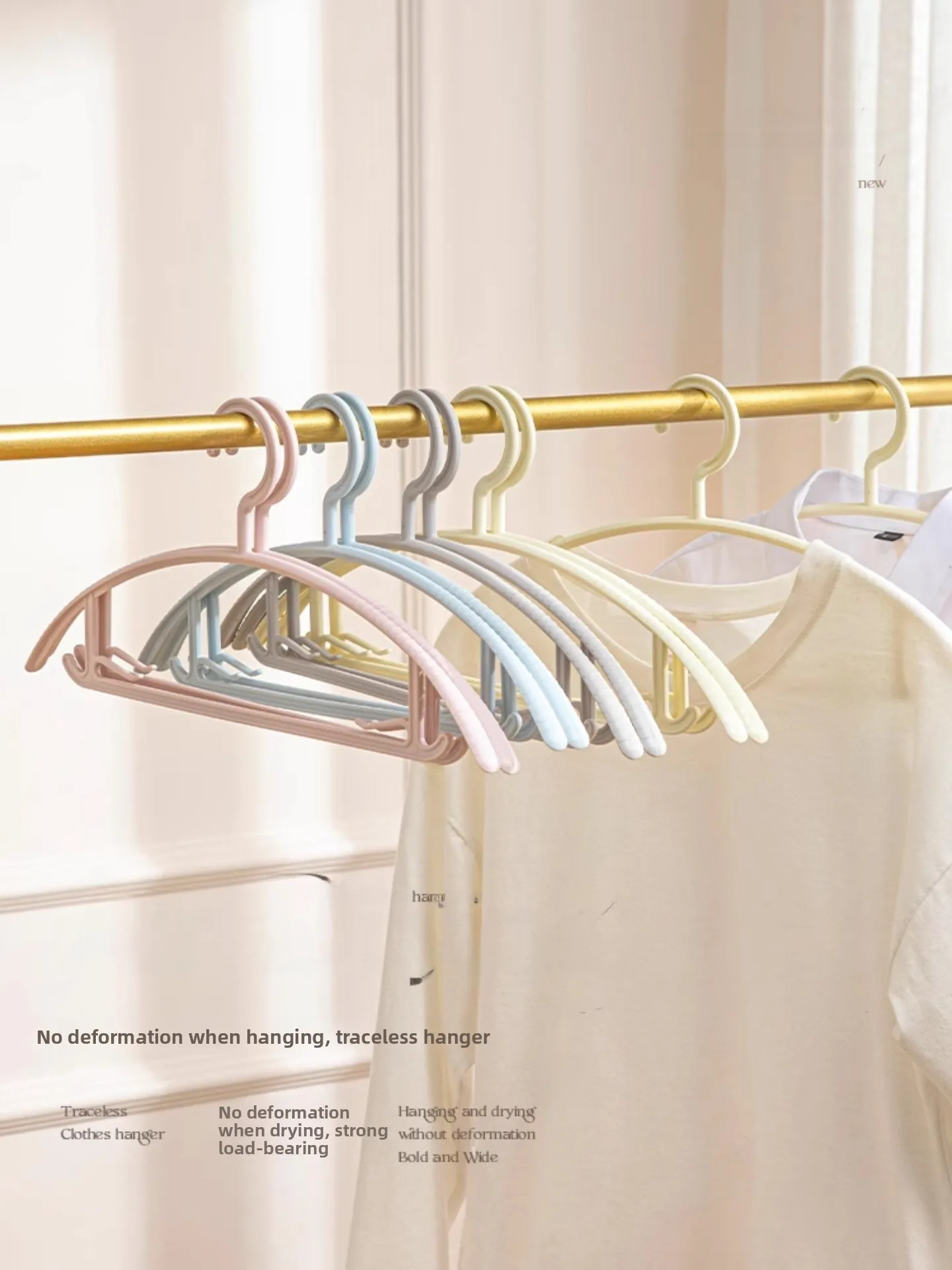 

Вешалка для одежды без следов, для домашнего использования, для сушки, предотвращающая деформацию плеч, для студенческих общежитий, противоскользящая, не оставляющая заломов