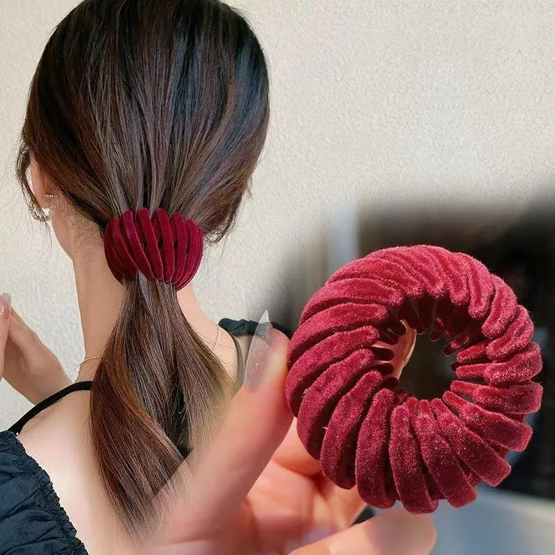 

4 шт., резинки для волос с хвостиком, инструменты для изготовления булочек, легко для женщин, коготь из хвоща, простые ленивые стильные головные уборы, инструменты для прически «сделай сам»