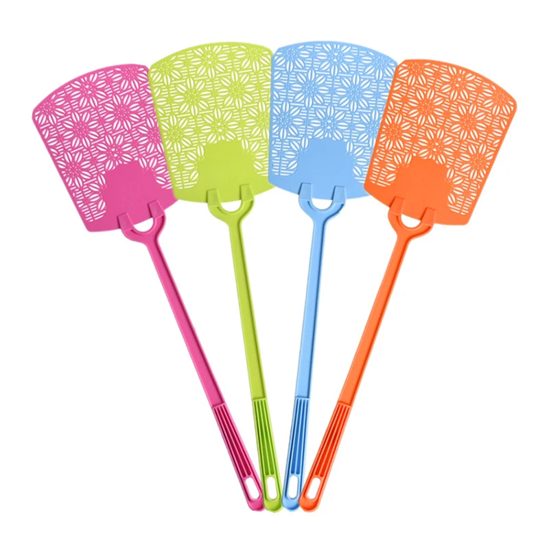 Plastic Fly Swatter Manual Swat Pest Control Hand Flexible Fly Swatters Flexible Strong Manual With Long Handle